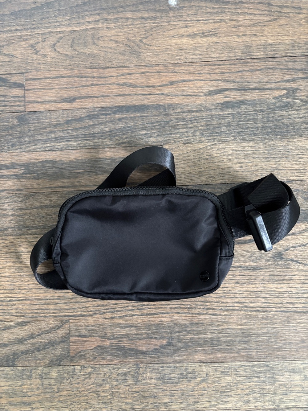 Black Belt Bag with Adjustable Strap